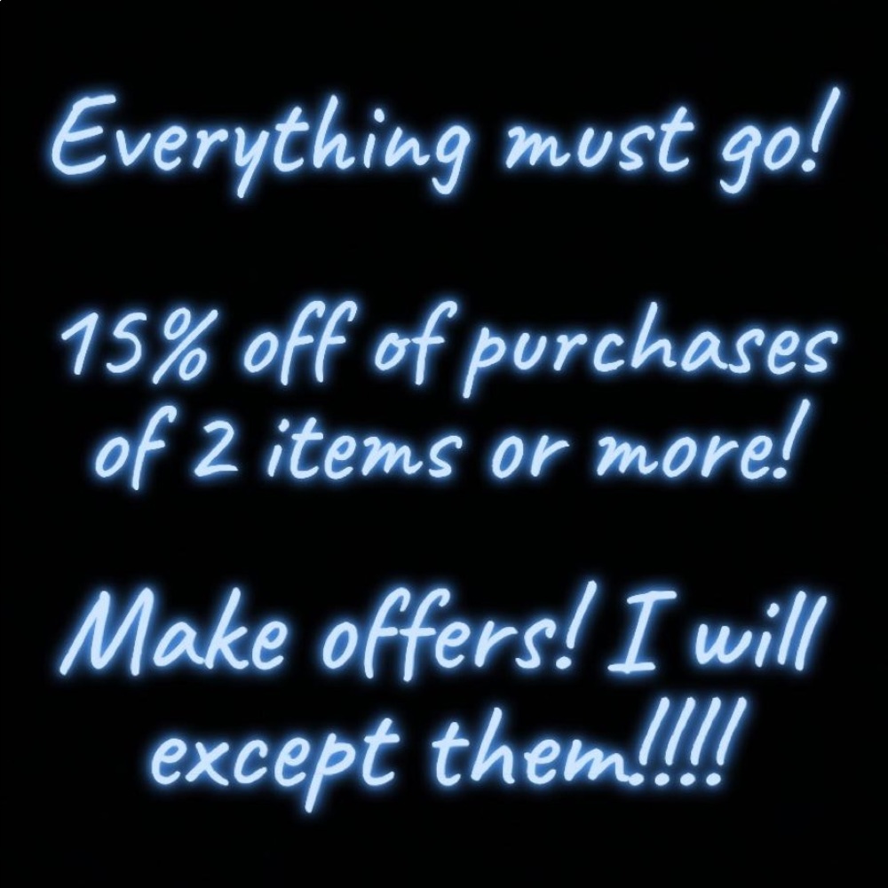Everything must go!